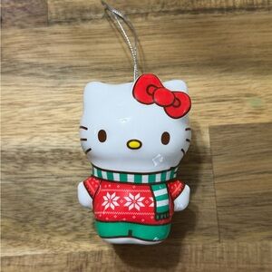 Hello Kitty Red and Green Holiday Ornament